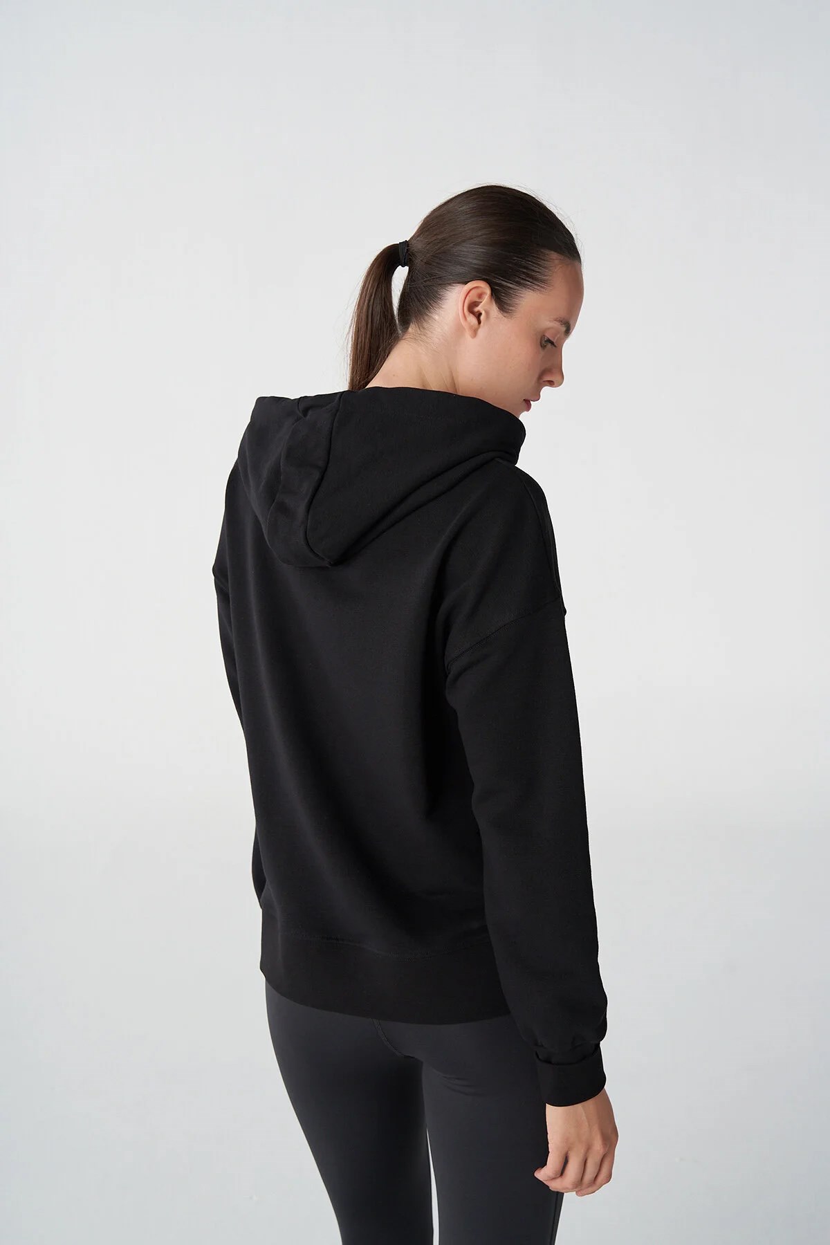 Hummel T-ic icona Zip Kadın Sweatshirt 921774-2001 Siyah